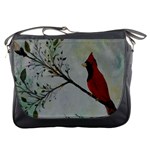 Sweet Red Cardinal Messenger Bag