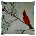 Sweet Red Cardinal Large Cushion Case (Single Sided) 
