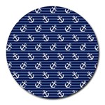 Boat Anchors 8  Mouse Pad (Round)