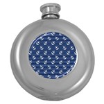 Boat Anchors Hip Flask (Round)
