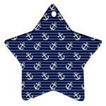 Boat Anchors Star Ornament (Two Sides)