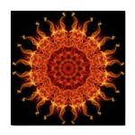 Flaming Sun Ceramic Tile