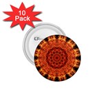 Flaming Sun 1.75  Button (10 pack)