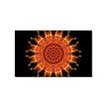 Flaming Sun Sticker 10 Pack (Rectangle)