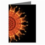 Flaming Sun Greeting Card