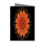 Flaming Sun Mini Greeting Card (8 Pack)