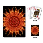 Flaming Sun Playing Cards Single Design