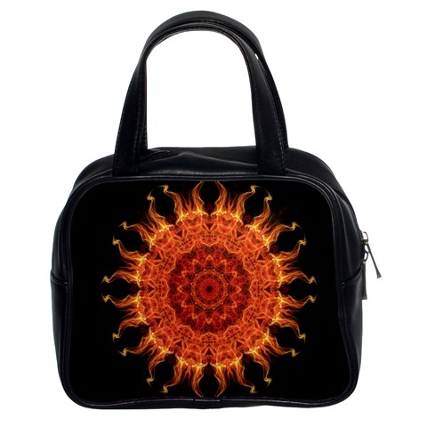 Flaming Sun Classic Handbag (Two Sides) from ZippyPress Front