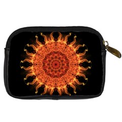 Flaming Sun Digital Camera Leather Case from ZippyPress Back