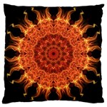 Flaming Sun Large Cushion Case (Two Sided) 