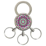 Flower Garden 3-Ring Key Chain