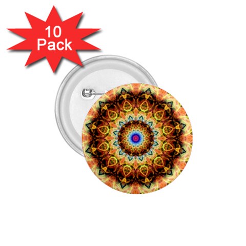 Ochre Burnt Glass 1.75  Button (10 pack) from ZippyPress Front