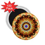 Ochre Burnt Glass 2.25  Button Magnet (100 pack)