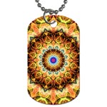 Ochre Burnt Glass Dog Tag (Two-sided) 