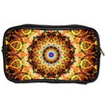 Ochre Burnt Glass Travel Toiletry Bag (Two Sides)