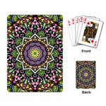 Psychedelic Leaves Mandala Playing Cards Single Design