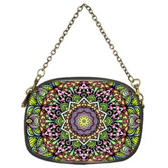 Psychedelic Leaves Mandala Chain Purse (Two Sided)  from ZippyPress Front