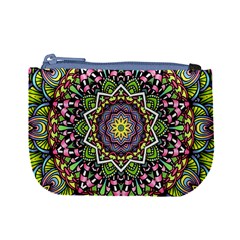 Psychedelic Leaves Mandala Coin Change Purse from ZippyPress Front