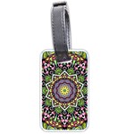 Psychedelic Leaves Mandala Luggage Tag (Two Sides)