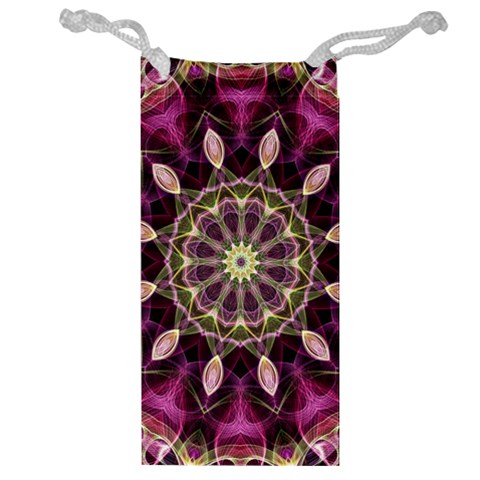 Purple Flower Jewelry Bag from ZippyPress Front