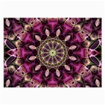 Purple Flower Glasses Cloth (Large, Two Sided)