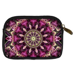 Purple Flower Digital Camera Leather Case from ZippyPress Back