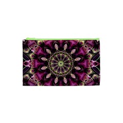 Purple Flower Cosmetic Bag (Small) from ZippyPress Front