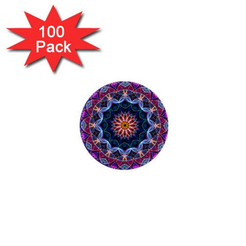 Purple Lotus 1  Mini Button (100 pack) from ZippyPress Front