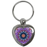 Purple Lotus Key Chain (Heart)
