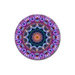 Purple Lotus Magnet 3  (Round)