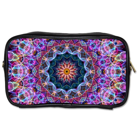 Purple Lotus Travel Toiletry Bag (One Side) from ZippyPress Front