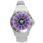 Purple Lotus Plastic Sport Watch (Large)