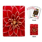 Red Dahila Playing Cards Single Design