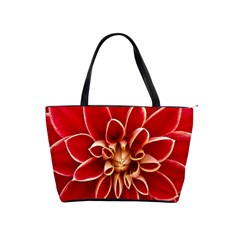 Red Dahila Large Shoulder Bag from ZippyPress Front