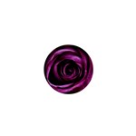 Deep Purple Rose 1  Mini Button Magnet