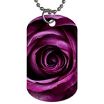 Deep Purple Rose Dog Tag (Two-sided) 