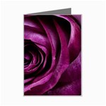 Deep Purple Rose Mini Greeting Card
