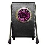 Deep Purple Rose Stationery Holder Clock