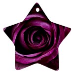 Deep Purple Rose Star Ornament (Two Sides)