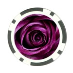Deep Purple Rose Poker Chip