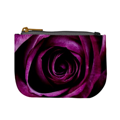 Deep Purple Rose Coin Change Purse from ZippyPress Front