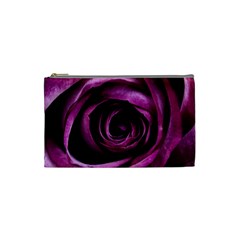 Deep Purple Rose Cosmetic Bag (Small) from ZippyPress Front