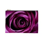 Deep Purple Rose Cosmetic Bag (Large)