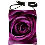 Deep Purple Rose Shoulder Sling Bag