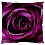 Deep Purple Rose Large Cushion Case (Single Sided) 