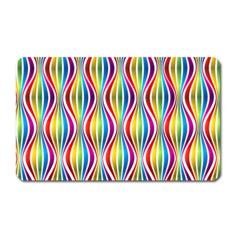 Rainbow Waves Magnet (Rectangular) from ZippyPress Front