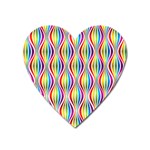 Rainbow Waves Magnet (Heart)