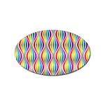 Rainbow Waves Sticker 100 Pack (Oval)