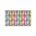 Rainbow Waves Sticker 10 Pack (Rectangle)