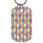 Rainbow Waves Dog Tag (Two-sided) 